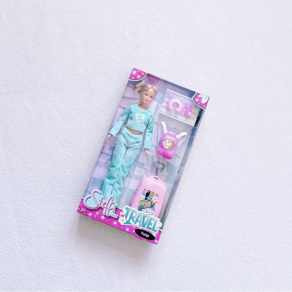 Steffi Love Travel Voyage Fashion Doll Mint Green Tracksuit Suitcase Backpack